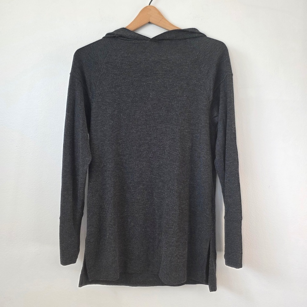 Prologue Women's Dark Gray Long Tunic Hoodie - XS
